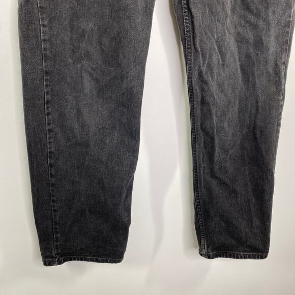 Levi's 550 Relaxed Fit Straight Leg Black Denim Jeans Men's Size 38 x 30 - Picture 4 of 9